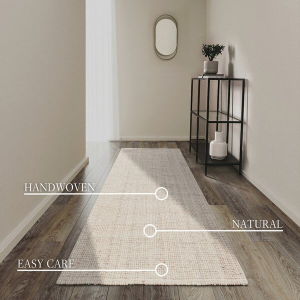 Covor tip traversă alb reversibil/țesut manual din iută 80x200 cm Rosalie – Villeroy&Boch