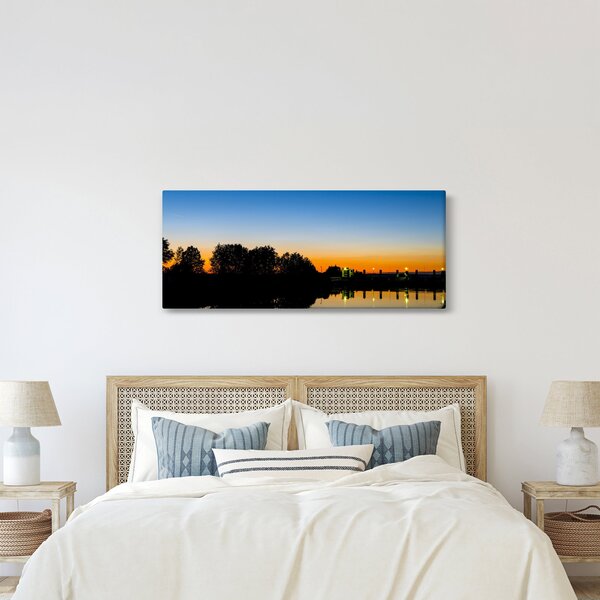 Tablou cu apus de soare (120x50 cm)