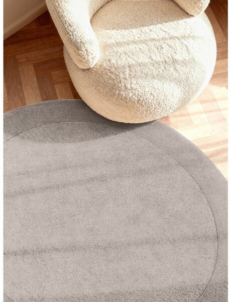Covor gri țesut manual rotund din amestesc de lână ø 150 cm Kivi – Villeroy&Boch