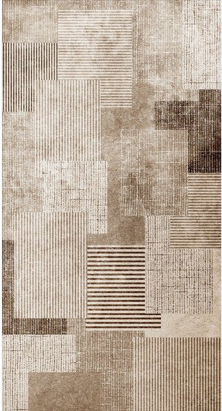 Covor bej lavabil 50x80 cm Cubo – Vitaus