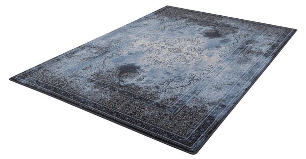 Covor albastru din lână 100x180 cm Difida – Agnella