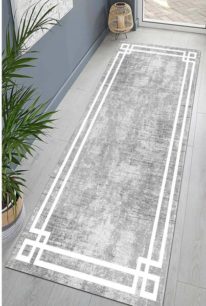 Covor tip traversă gri lavabil 60x200 cm Mano – Vitaus