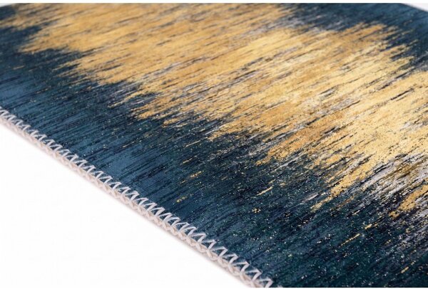 Covor galben/albastru închis lavabil 80x150 cm Goldie – Vitaus