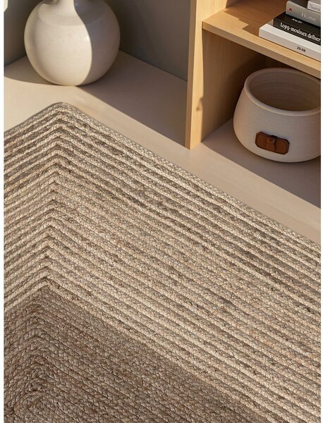 Covor în culoare naturală deschisă/în culoare naturală închisă reversibil/țesut manual din iută 120x170 cm Juno – Hanse Home