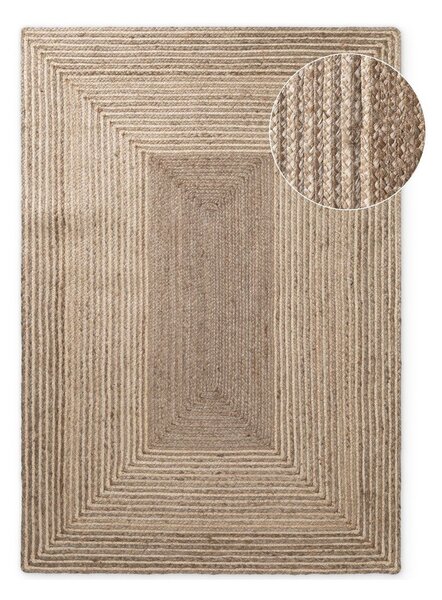 Covor în culoare naturală deschisă/în culoare naturală închisă reversibil/țesut manual din iută 120x170 cm Juno – Hanse Home