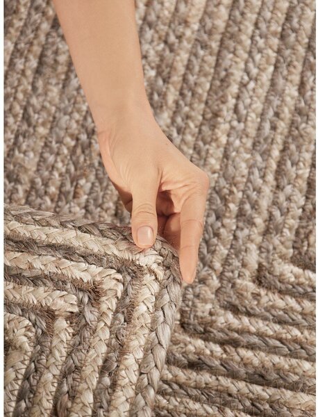 Covor în culoare naturală deschisă/în culoare naturală închisă reversibil/țesut manual din iută 120x170 cm Juno – Hanse Home