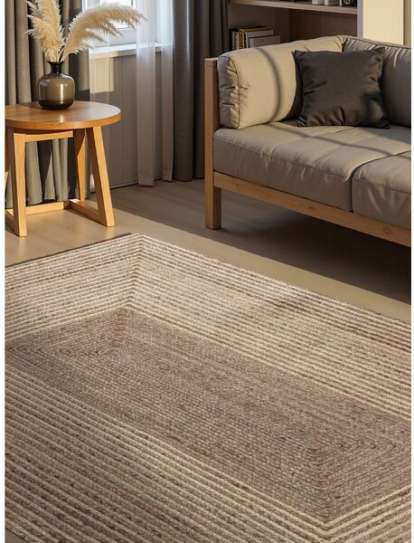 Covor în culoare naturală deschisă/în culoare naturală închisă reversibil/țesut manual din iută 120x170 cm Juno – Hanse Home