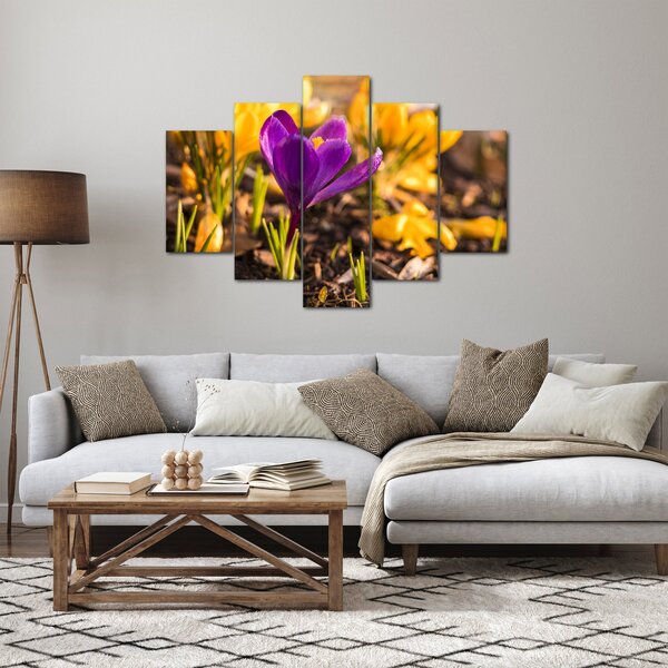Tablou cu floare violetă (150x105 cm)