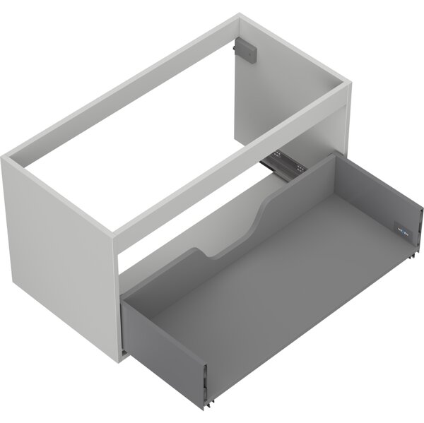 Mexen Box-A, dulap suspendat 90 cm, 1 sertar, gri mat, 91AX0-0900-470-1-62