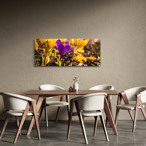 Tablou cu floare violetă (120x50 cm)