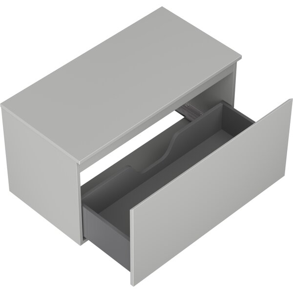 Mexen Orio, mobilier baie 90 cm cu blat, 1 sertar, gri mat, 91A10-09047-1-BFC62