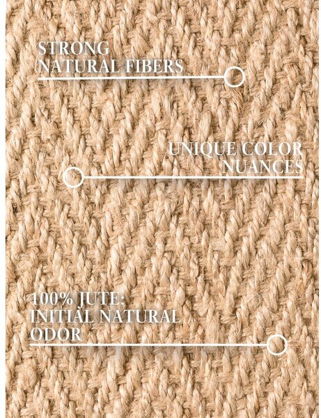 Covor în culoare naturală deschisă țesut manual din iută 160x230 cm Mirabelle – Villeroy&Boch
