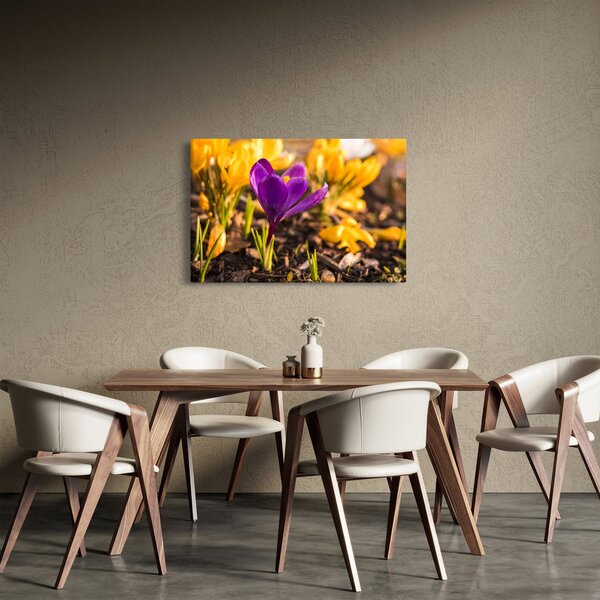 Tablou cu floare violetă (90x60 cm)