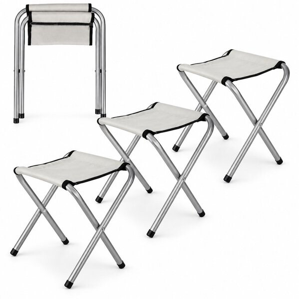 Set masa cu 4 scaune pentru camping, inaltime masa reglabila, 120x60x70/62/55 cm, aluminiu