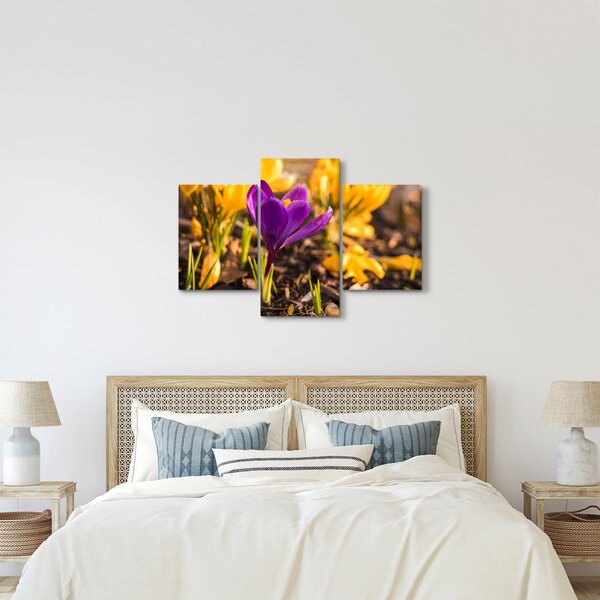 Tablou cu floare violetă (90x60 cm)