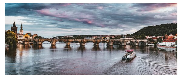 Tablou cu Vltava (120x50 cm)