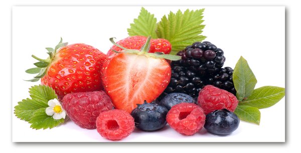 Tablou sticlă fructe de padure