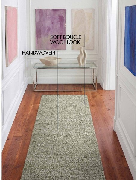 Covor tip traversă verde deschis țesut manual 80x200 cm Notting Hill Portobello – Ted Baker