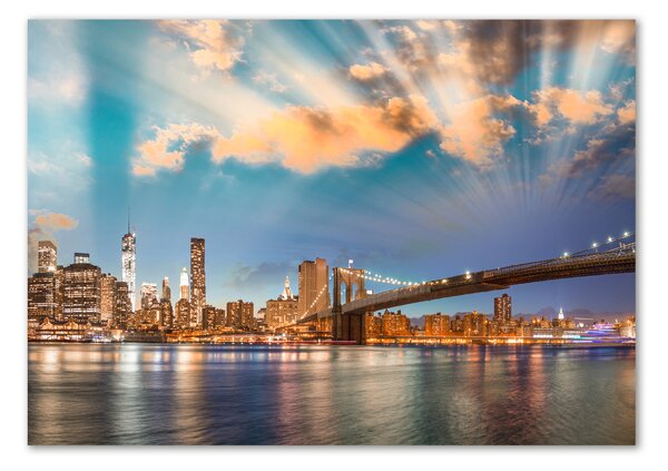 Tablou sticlă Podul Brooklyn