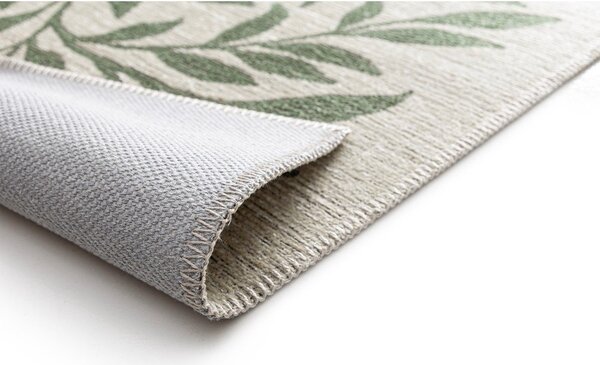 Covor pentru exterior și interior verde/crem 80x150 cm Lua – Universal