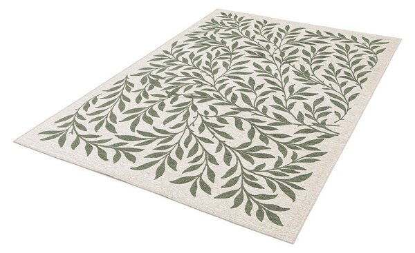 Covor pentru exterior și interior verde/crem 80x150 cm Lua – Universal