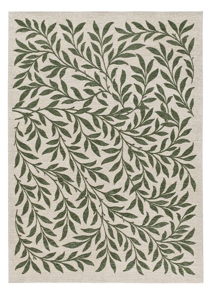 Covor pentru exterior și interior verde/crem 80x150 cm Lua – Universal