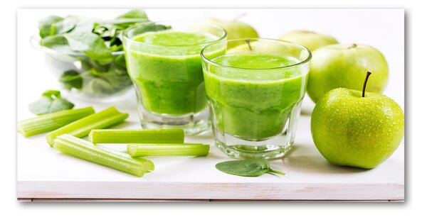 Tablou din Sticlă cocktail verde