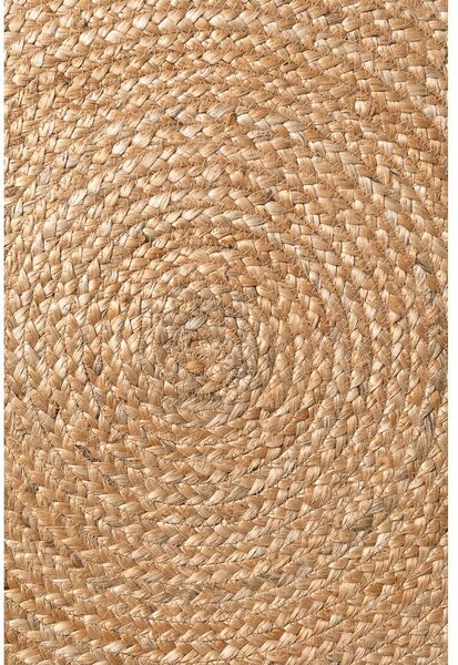 Covor în culoare naturală reversibil/țesut manual rotund din iută ø 150 cm Nuru – Hanse Home