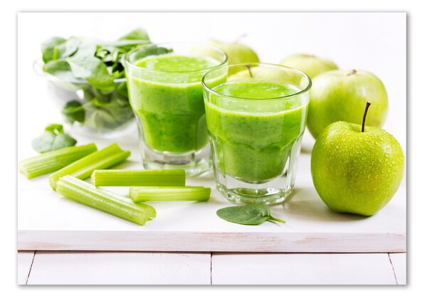 Tablou din Sticlă cocktail verde