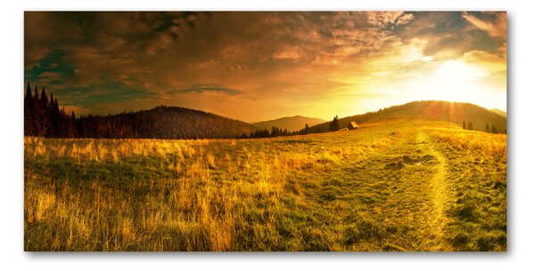 Tablou sticlă panorama Tatra