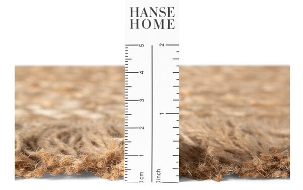 Covor în culoare naturală reversibil/țesut manual rotund din iută ø 150 cm Nuru – Hanse Home