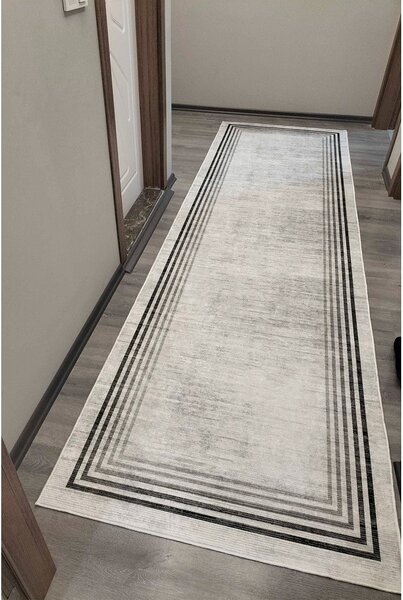 Covor tip traversă crem lavabil 80x200 cm Simpio – Vitaus