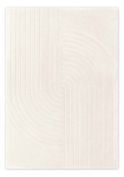 Covor crem țesut manual din lână 160x230 cm Arcura – Vikosa