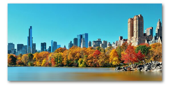 Tablou sticlă New York, în toamna