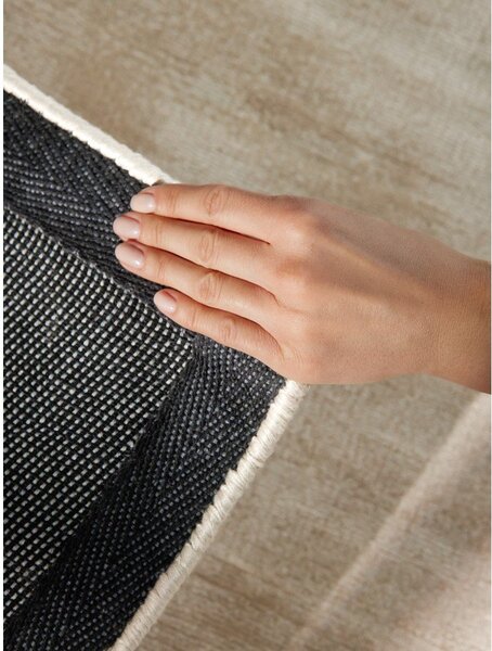 Covor fildeș țesut manual din viscoză 120x180 cm Noemi – Vikosa