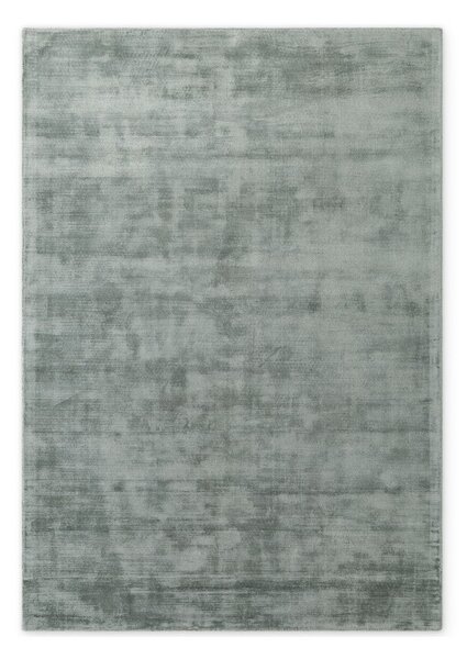 Covor albastru deschis țesut manual din viscoză 80x150 cm Noemi – Vikosa