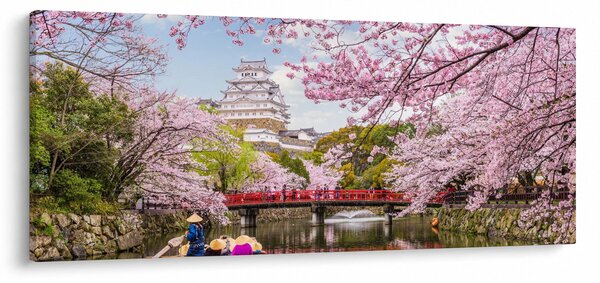 Tablou cu cireș japonez (120x50 cm)