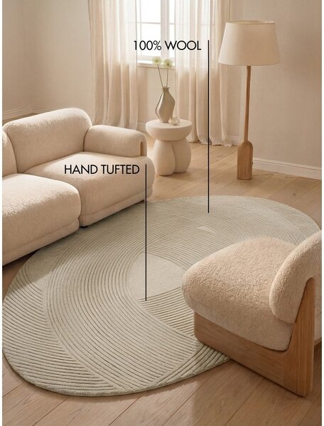 Covor crem din lână 160x230 cm Kensington Victoria – Ted Baker