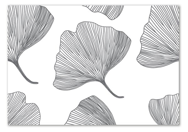 Tablou Printat Pe Sticlă Ginkgo