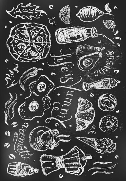Covor negru lavabil 80x150 cm Life Is Yummy – Vitaus