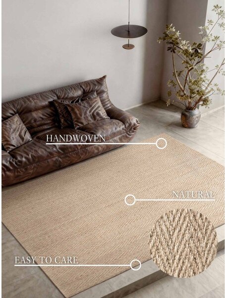 Covor în culoare naturală țesut manual din iută 160x230 cm Mirabelle – Villeroy&Boch