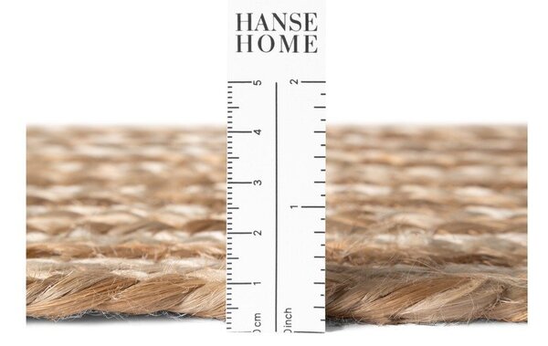 Covor tip traversă în culoare naturală/în culoare naturală deschisă reversibil/țesut manual din iută 80x200 cm Juno – Hanse Home