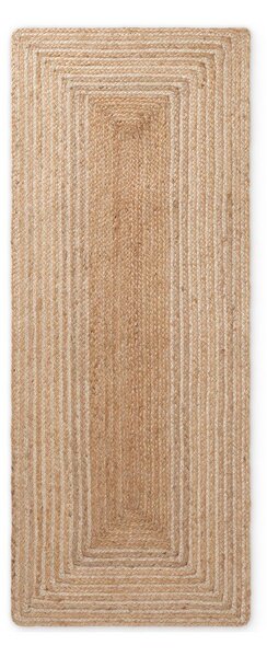 Covor tip traversă în culoare naturală/în culoare naturală deschisă reversibil/țesut manual din iută 80x200 cm Juno – Hanse Home