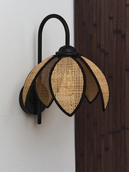 Osram - Lampă de perete DECOR RATTAN 1xE27/15W/230V bej/negru