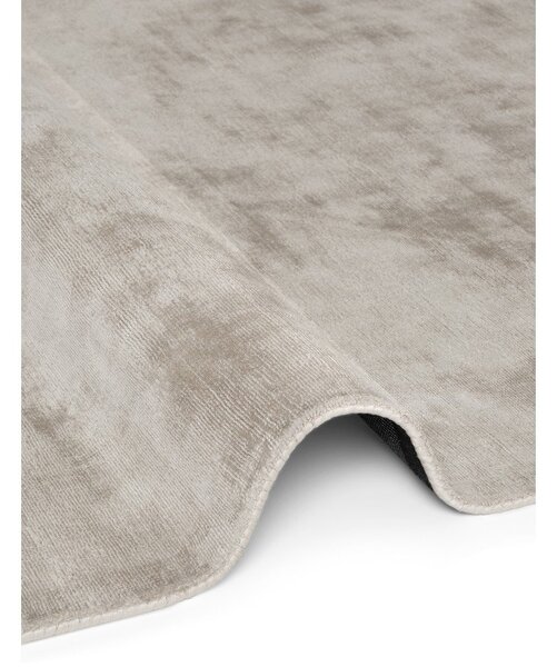 Covor gri țesut manual din viscoză 120x180 cm Noemi – Vikosa