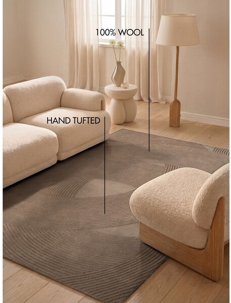 Covor maro din lână 120x170 cm Kensington Victoria – Ted Baker