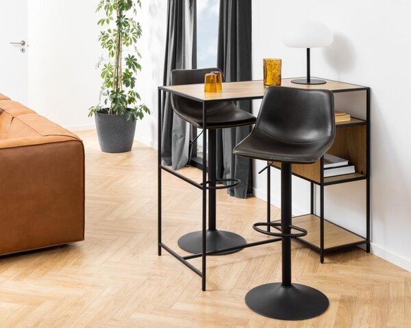 Scaun de bar Oregon negru