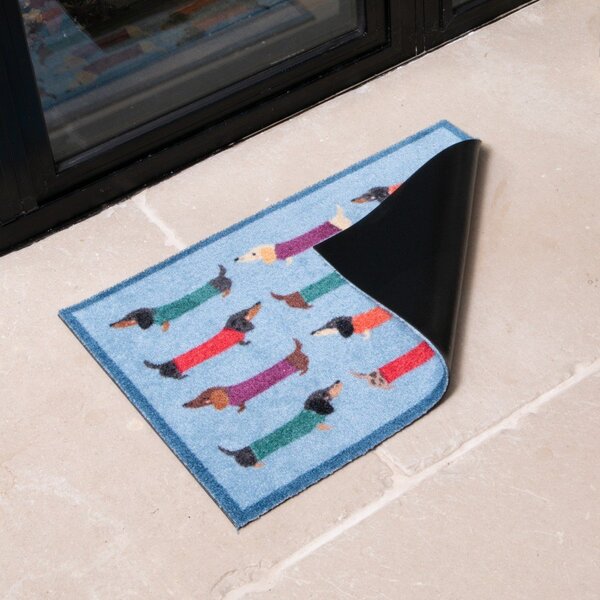 Covoraș de intrare din material textil 40x60 cm Dachshund – Artsy Doormats