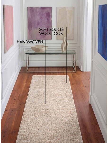 Covor tip traversă crem țesut manual 80x300 cm Notting Hill Portobello – Ted Baker