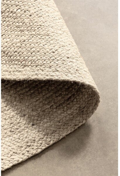 Covor crem reversibil/țesut manual rotund din iută ø 100 cm Braided – Hanse Home